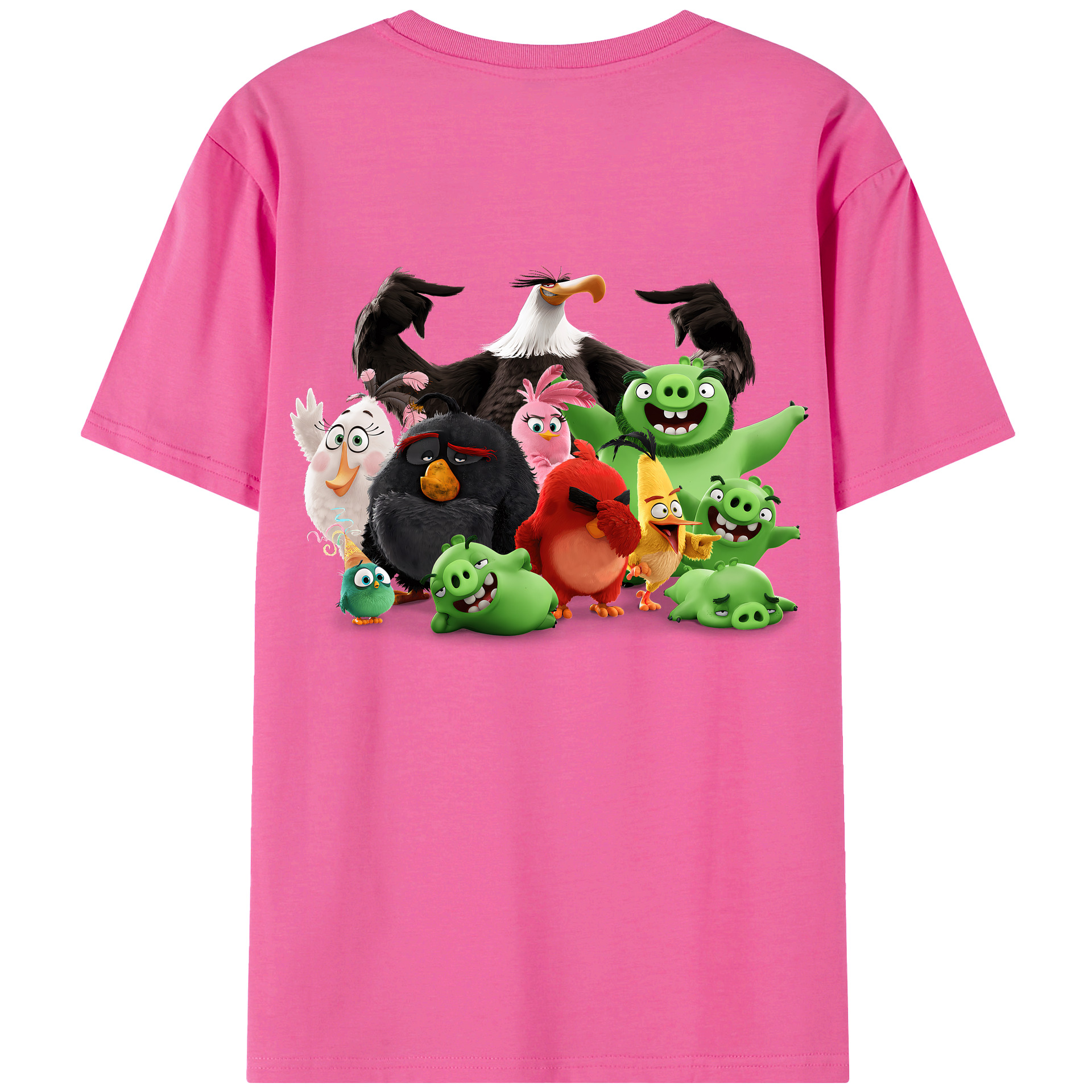 （画像用） Angry Birds アングリーバード レディース半袖Tシャツ(バックプリント)